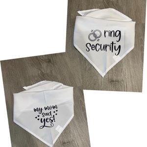 Bundle of 2 Wedding Bride party dog/cat bandannas